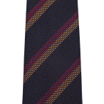 Γραβάτα Grenadine Silk Stripe Handrolled Ischia - Image 4