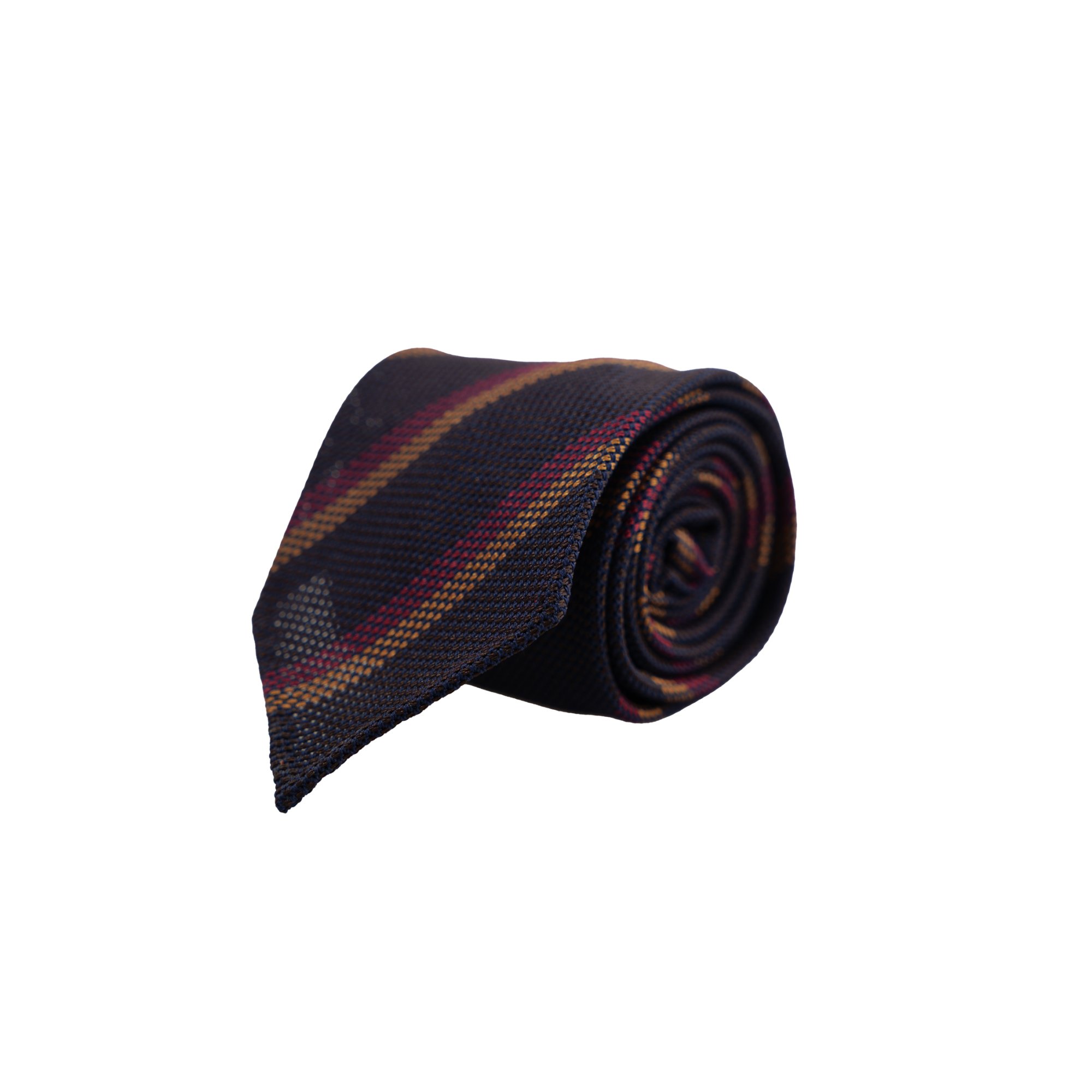 P2422100c Γραβάτα Grenadine Silk Stripe Handrolled Ischia - Image 1
