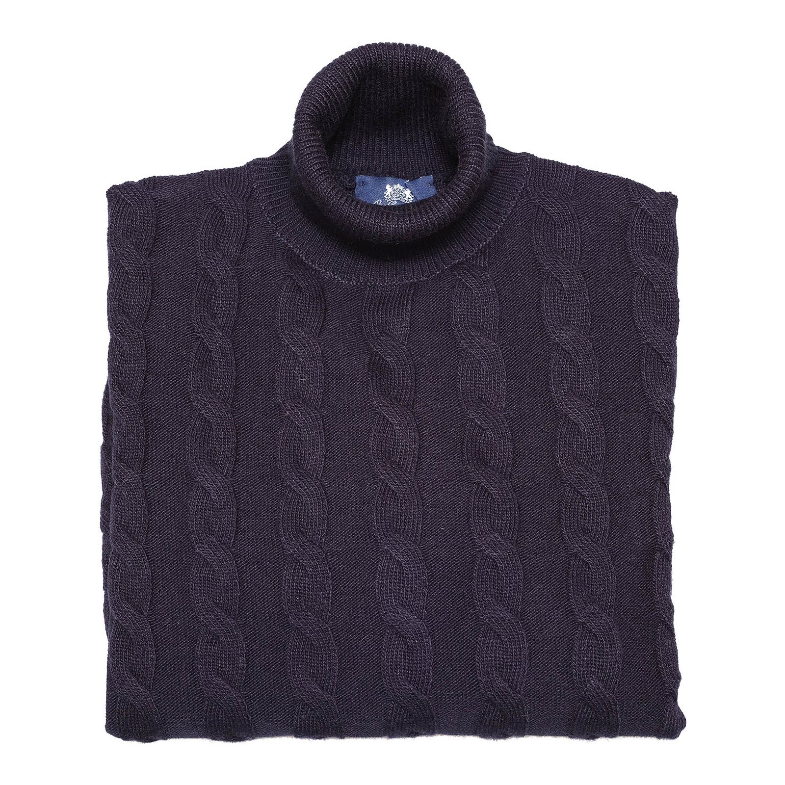 7 Ανδρικό Πλεκτό Ζιβάγκο Πλεξούδα Cashmere Navy - Image 1