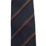 Γραβάτα Grenadine Silk Stripe Handrolled Malta - Image 4