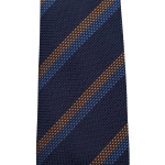 Γραβάτα Grenadine Silk Stripe Handrolled Elba - Image 4