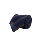 Γραβάτα Grenadine Silk Stripe Handrolled Elba